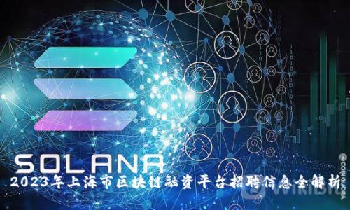 2023年上海市区块链融资平台招聘信息全解析